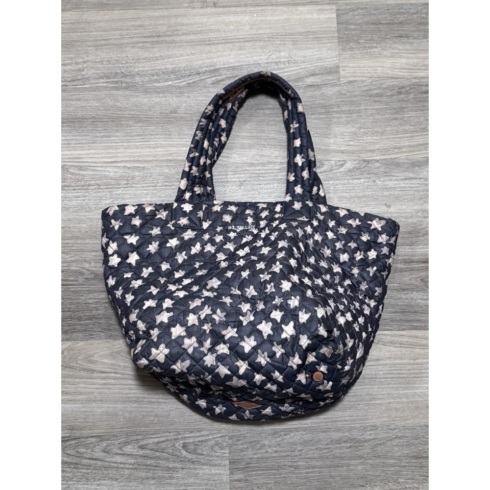 MZ Wallace Medium Metro Tote Quilted All Over Star Print bag Rare - Picture 2 of 13
